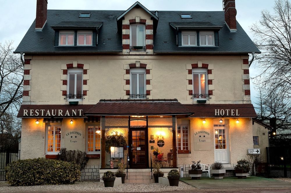 Logis Hôtels Restaurant Le Dauphin Salbris Exterior foto
